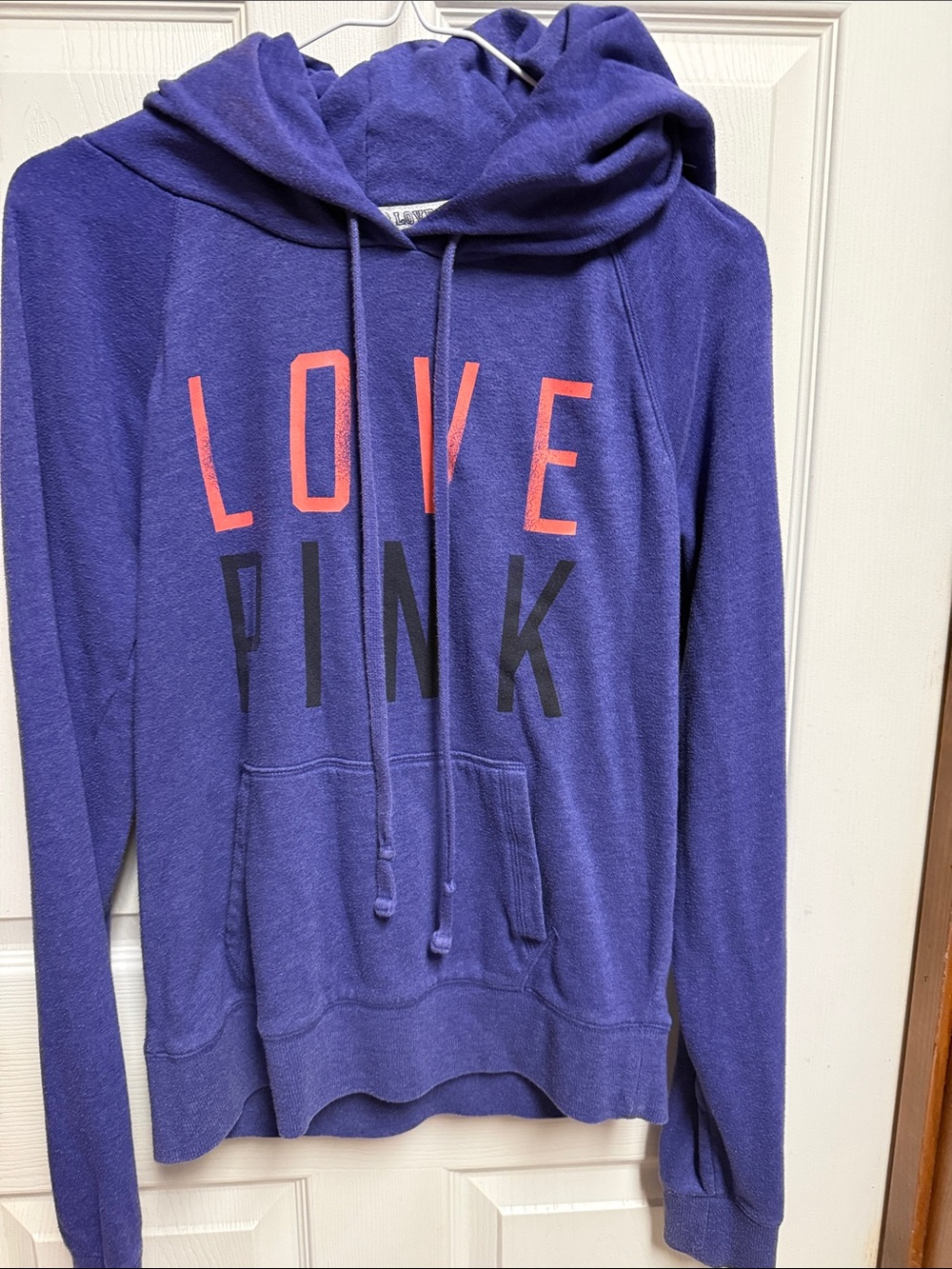 Victoria's Secret PINK Purple Cozy Hoodie with Branded Neck Tape